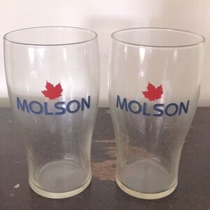 Pair of Molson glasses